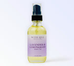 Lavender & Lemongrass Natural Body Oil, part of your essential skin care routine, with sweet almond oil and meadowfoam seed oil for soft, nourished skin.