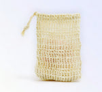 Natural sisal Soap Saver Exfoliating Bag for gentle cleansing and exfoliation, designed for zero waste and reusable use.